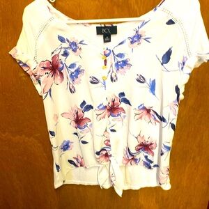 3/$15. BCX floral top size M